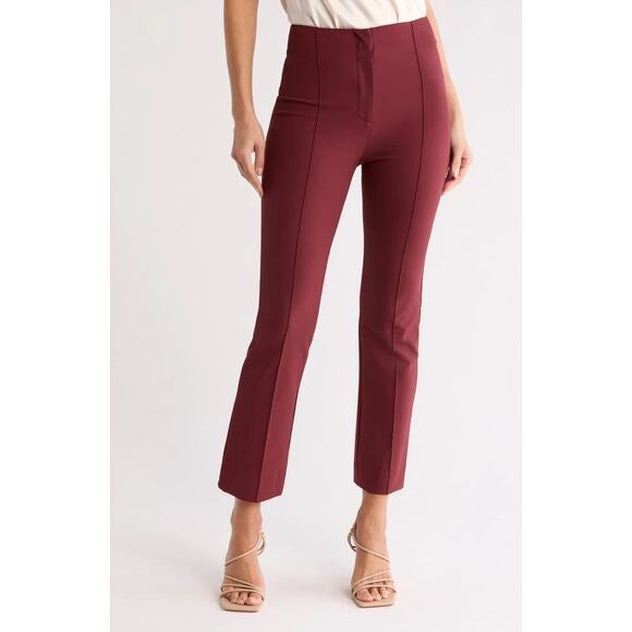 VERONICA BEARD Jaya Stretch Crop Pants - Polished Pintucks, All-Day Comfort